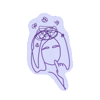 Confused Sticker by Lucie Gerstmann