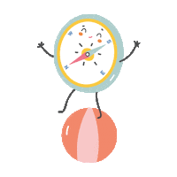 Summer Compass Sticker by Lora Bailora