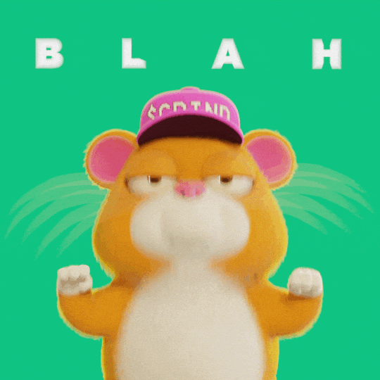 Blah Blah Blah Hamster GIF by Grind