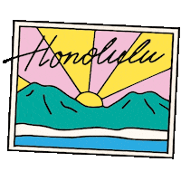 Usa Hawaii Sticker by Martina Martian