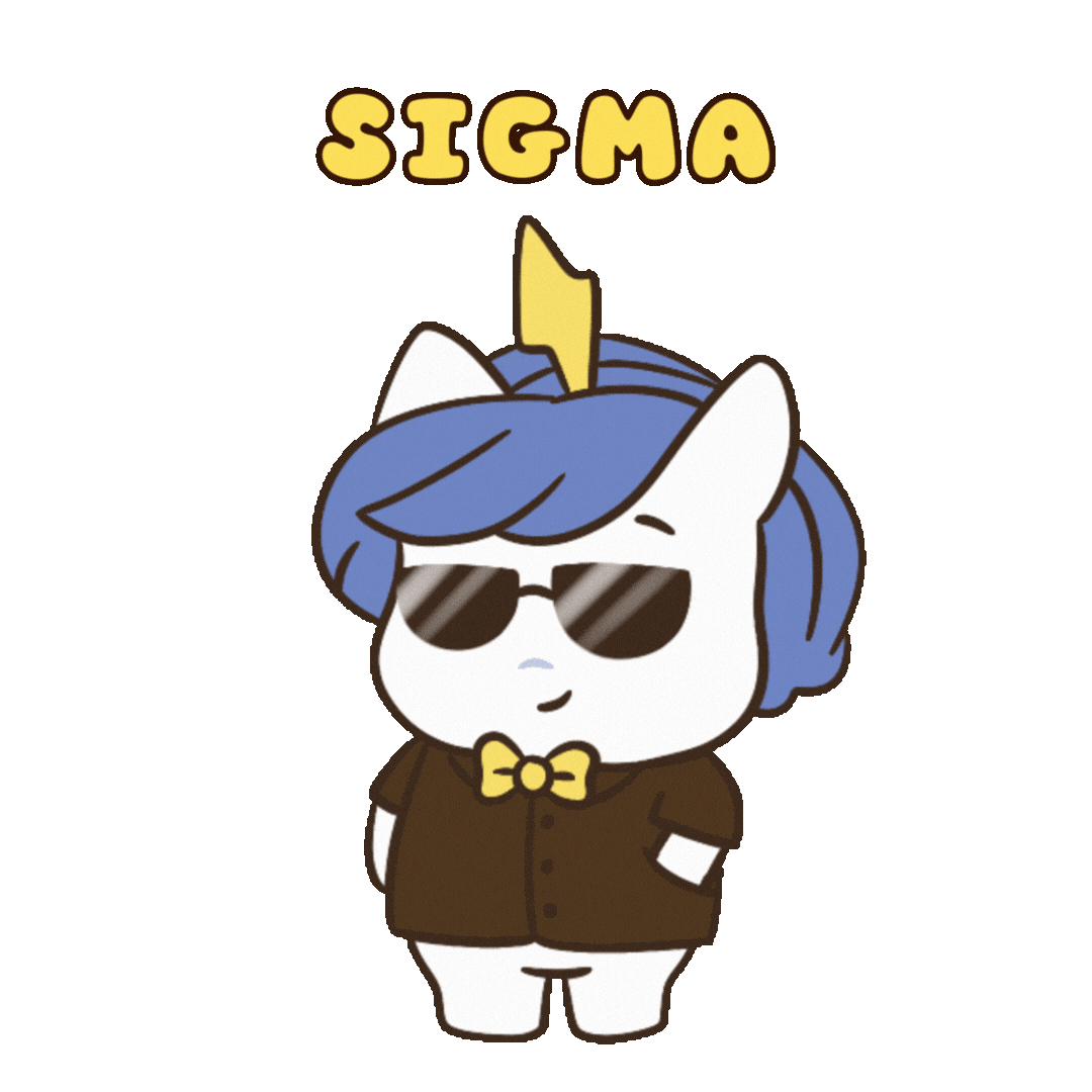 Lone Wolf Sigma Sticker by Brave Unicorn