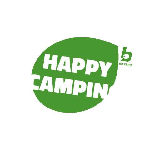 Bo-Camp giphyupload happy camping camp Sticker