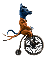 TallerdelChucho animation dog bicycle perro Sticker