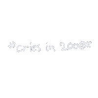 MariaOnTheMoon cry year taylor handwritten Sticker
