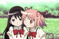 Magical Girl Couple GIF