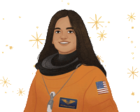 Kalpana Chawla Aapi Sticker by PenguinKids