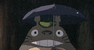 Raining Hayao Miyazaki GIF