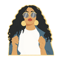 Black Girl Self Care Sticker by Erica's Beauty Shop