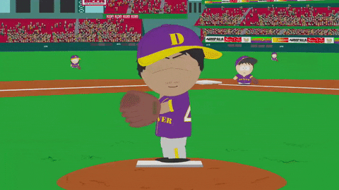 baseball throwing GIF by South Park 