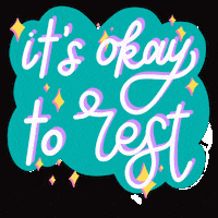 tmjlettering sleep chill sparkle selfcare GIF