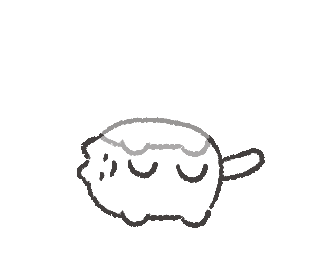 Tired Cat Sticker