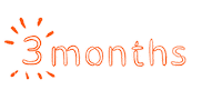 3 Months Sticker by ASF brush