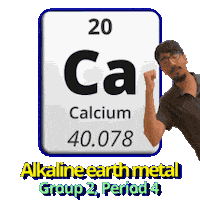 Ca Calcium Sticker