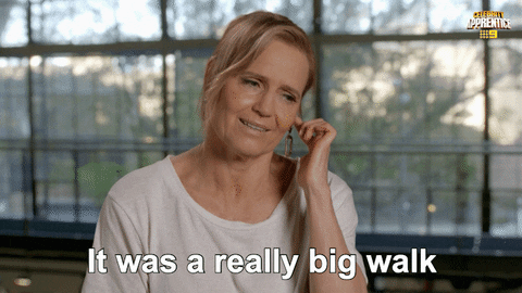 Walk GIF by Celebrity Apprentice Australia