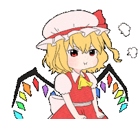 Angry Touhou Project Sticker