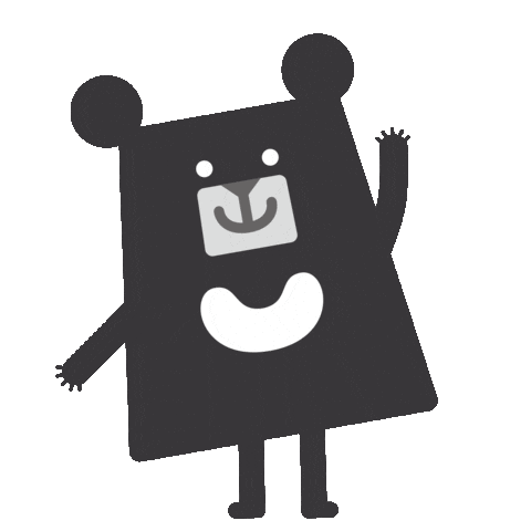 Black Bear Hello Sticker by 黑啤 BEERU