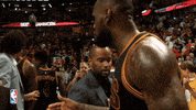 lebron james handshake GIF by NBA