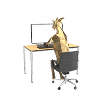 3D Gold Sticker by Premium-Goats