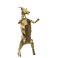 3D Gold Sticker by Premium-Goats