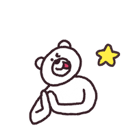 Wink Please Sticker by takadabear