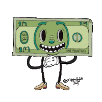 Money Cash Sticker