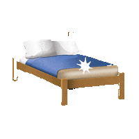 Bed Bedroom Sticker by imoji