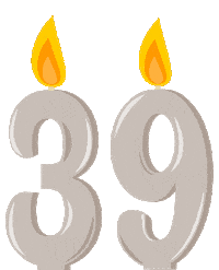 Birthday Flickering Sticker