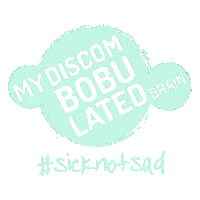 mydiscombobulatedbrain charity sicknotsad mydiscombobulatedbrain discombobbrain Sticker