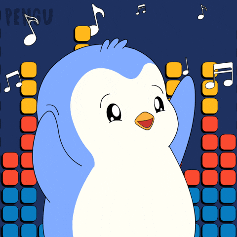 Happy Turn It Up GIF by Pudgy Penguins