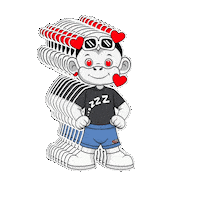 Im Tired Good Night Sticker by Zhot