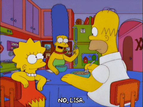 homer simpson wink GIF