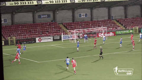 Left Foot Goal GIF by Cliftonville Football Club