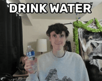 Water Bottle Drinking GIF