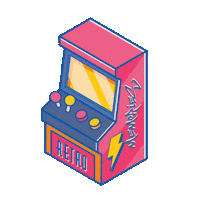 Illustration Arcade Sticker by The Rise Hotel