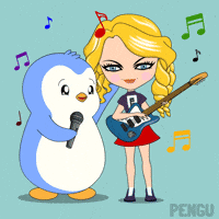 Taylor Swift Singing GIF by Pudgy Penguins