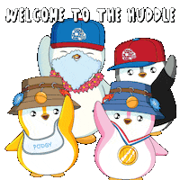Welcome Aboard Sticker by Pudgy Penguins