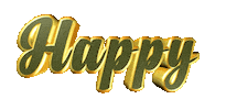 happy text Sticker