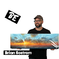 Hand Painted Art Sticker