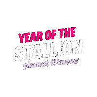 Pf Stallion Sticker by Planet Fitness