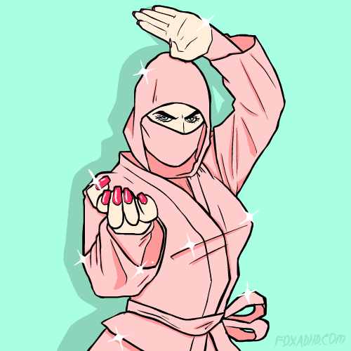 American Ninja Warrior Pink GIF by Animation Domination High-Def