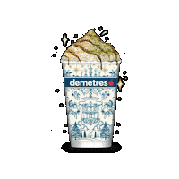 Hot Chocolate Desserts Sticker by Demetres