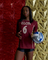 Elon Volleyball GIF by Elon Phoenix