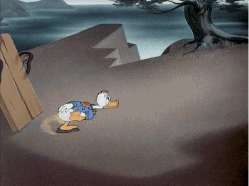 excited donald duck GIF