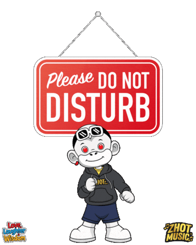 Working Leave Me Alone Sticker by Zhot Music
