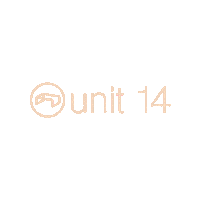 unit14 logo oranje spinny unit14 Sticker