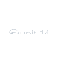 unit14 logo blauw unit14 Sticker