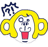 MONJARUInc びっくり 驚き 驚く おどろく Sticker