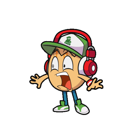 Toikido omg shocked run scared Sticker