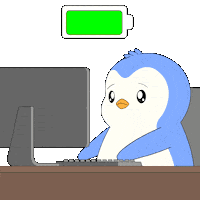 Tired Work Sticker by Pudgy Penguins
