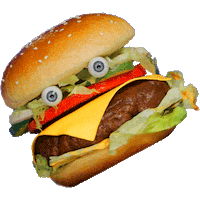 Kenan And Kel Burger Sticker by Paramount+